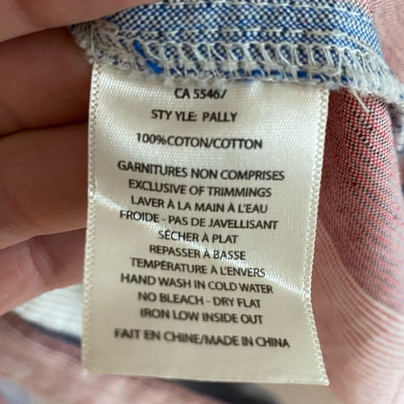 Melissa Nepton Striped Pally Dress 100% Cotton Size Large Canadian Designer - Picture 9 of 13